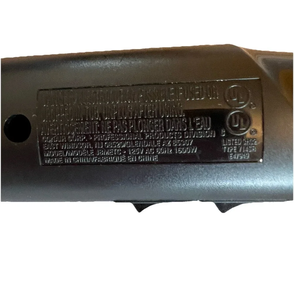 Jilbere Professional Hairdryer Ionic Technology Model JBMETC Discontinue 3 Speed